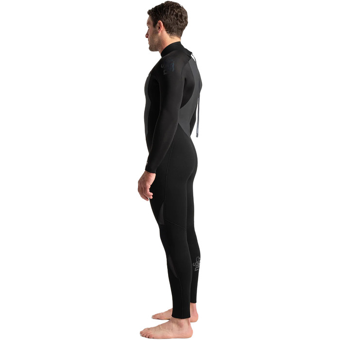 2024 C-Skins Hombres Legend 5/4/3mm Back Zip Neopreno C-LE54MBZ - Black / Anthracite